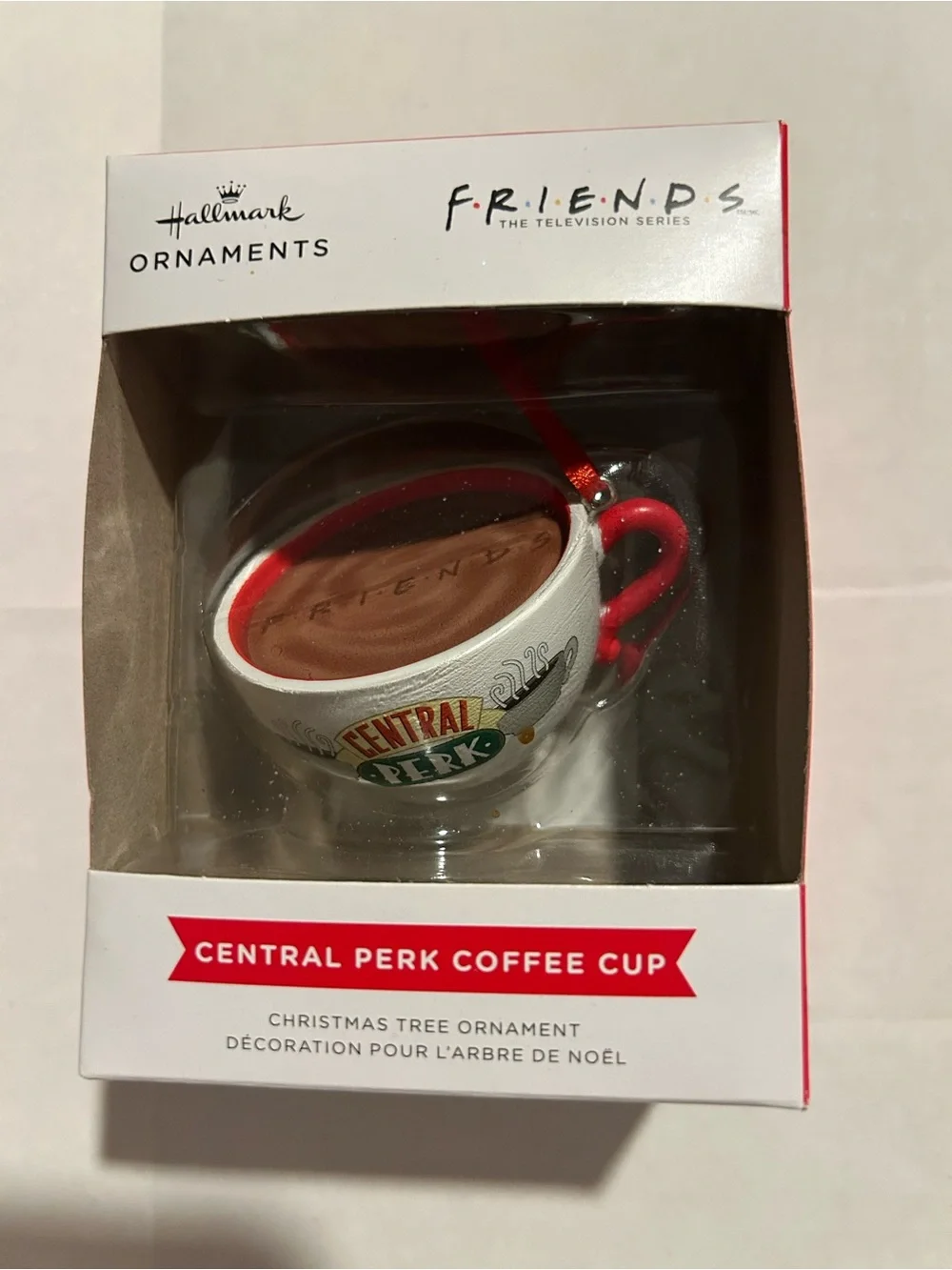 FRIENDS Hallmark Central Perk Coffee Cup Ornament - Brand New
